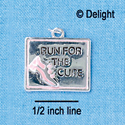 C2678 - Run for the Cure with Running Shoe - Silver Charm